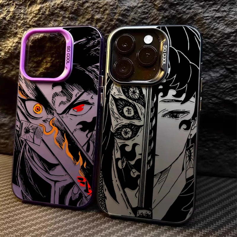 Anime Demons Slayers Matte Phone Case for Samsung Galaxy S24 S23 S22 S21 Ultra Plus FE A54 A34 A24 A14 A73 A53 A33 5G 20  Etui